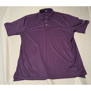 Peter Millar Summer Comfort Purple & Geometric Polyester Spandex Polo Mens XL